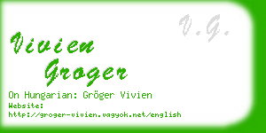 vivien groger business card